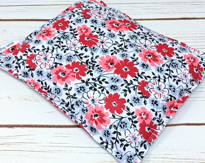 Flannel Heating Pad 9x11, Microwave Heat Pack, Corn Bag, Hot Cold Sport Therapy, Migraine Headache, Comfort Relaxation Gift, Muscle Aches