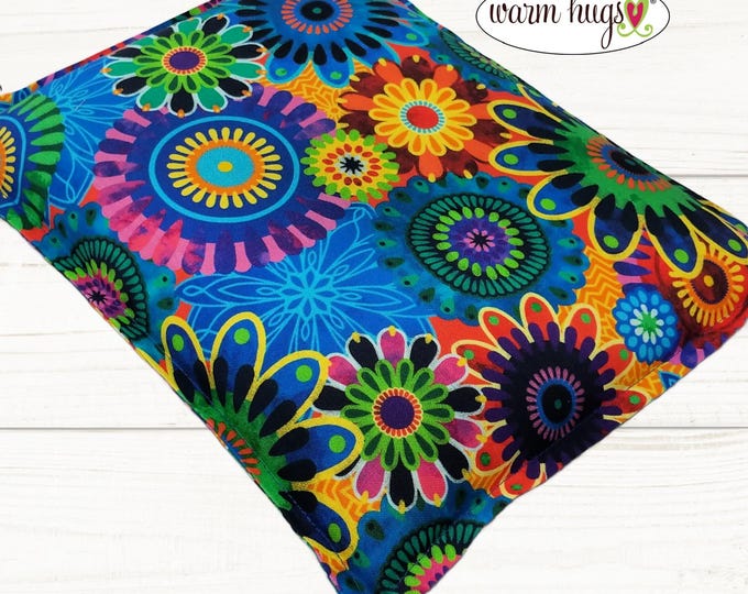 Microwave Corn Heating Pad 9x11, Heat Pack for Migraine Headache Sinus Pressure, Muscle Pain Relief, Gardener Gift