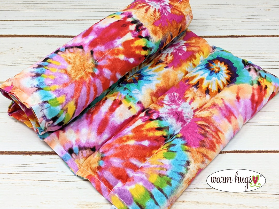 Tiedye Microwavable Corn Heating Pad 11 X 18, Warm Hugs Lumbar Corn