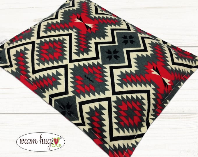 Microwave Flannel 9 x 11 Corn Heating Pad, Warm Hugs Heat Pack, Relaxation Therapy, Muscle Pain Relief, Bed Foot Warmer, Southwest Print