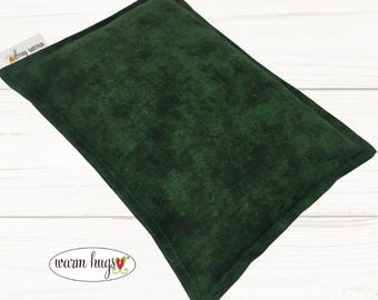 Green Microwave Corn Heating Pad 7x10, Corn Heat Pack, Migraines, Muscle Aches, Workout Heat Pack, Massage Relaxation Gift, Cramp Relief