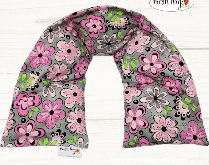 Send a Warm Hug Neck Heating Pad Gift, Microwave Heat Wrap, Corn Bags, Hot Cold Therapy, Spa Relaxation, Massage Therapy, Neck Pain