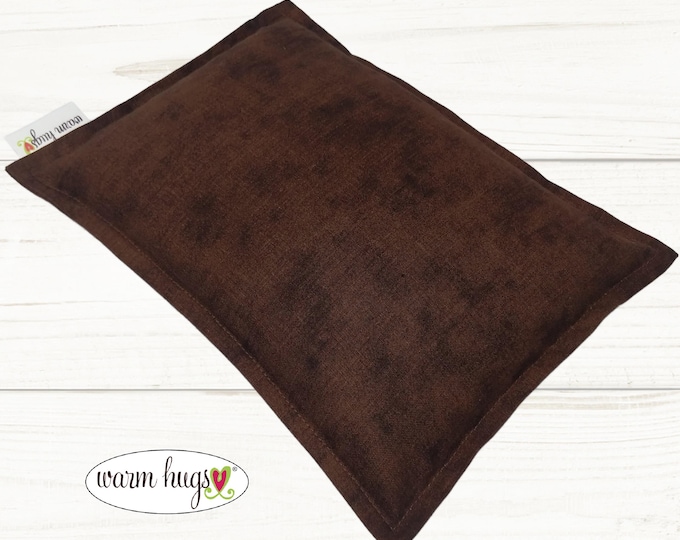 Brown Microwave Corn Heating Pad 7x10, Corn Heat Pack, Migraines, Muscle Aches, Workout Heat Pack, Massage Relaxation Gift, Cramp Relief