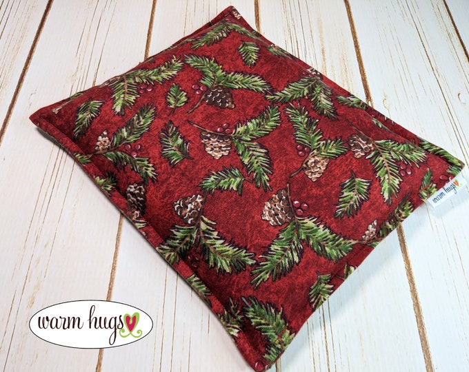 Warm Hugs 9 x 11 Soft Flannel Microwave Corn Heating Pad, Heat Pack, Relaxation Gift, Ice Pack, Cabin Corn Bag, Bed Warmer, Gardener