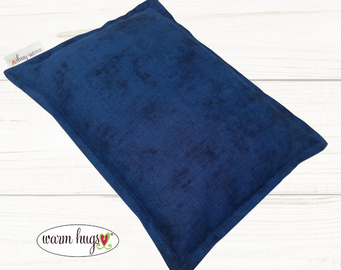 Blue Microwave Corn Heating Pad 7x10, Corn Heat Pack, Migraines, Muscle Aches, Workout Heat Pack, Massage Relaxation Gift, Cramp Relief