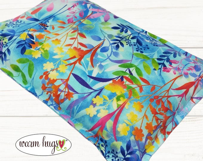Microwave Corn Heating Pad 7x10, Heat Pack, Migraines, Muscle Aches, Workout Heat Pack, Massage Relaxation, Cramps, Wildflower Multi