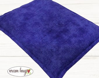 Microwave Corn Heating Pad 9x11 Purple, Warm Hugs Heat Packs for Migraine Headache Sinus Pressure, Muscle Pain Relief, Dorm Room