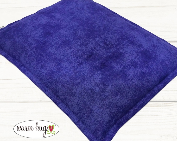 Microwave Corn Heating Pad 9x11 Purple, Warm Hugs Heat Packs for Migraine Headache Sinus Pressure, Muscle Pain Relief, Dorm Room