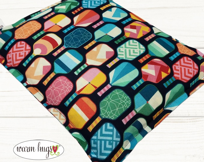 Microwavable Pickleball Corn Heating Pad 9x11, Corn Bag, Heat or Ice Pillow, Get Well Gift