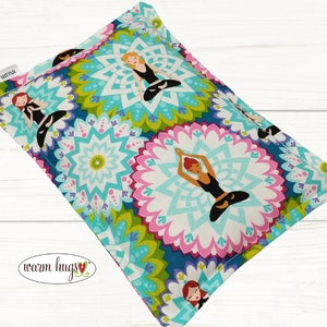 Yoga Microwave Heating Pad Corn Heat Pack , Migraines, Muscle Aches, Workout Heat Pack, Massage Relaxation Gift, Cramp Relief