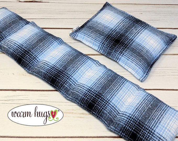 Flannel Microwave Heating Pad Set 2 Sizes, Warm Corn Bags, Cramp Pack, Hot Cold Therapy, Dorm Room, Bed Warmer, Computer Neck Pain