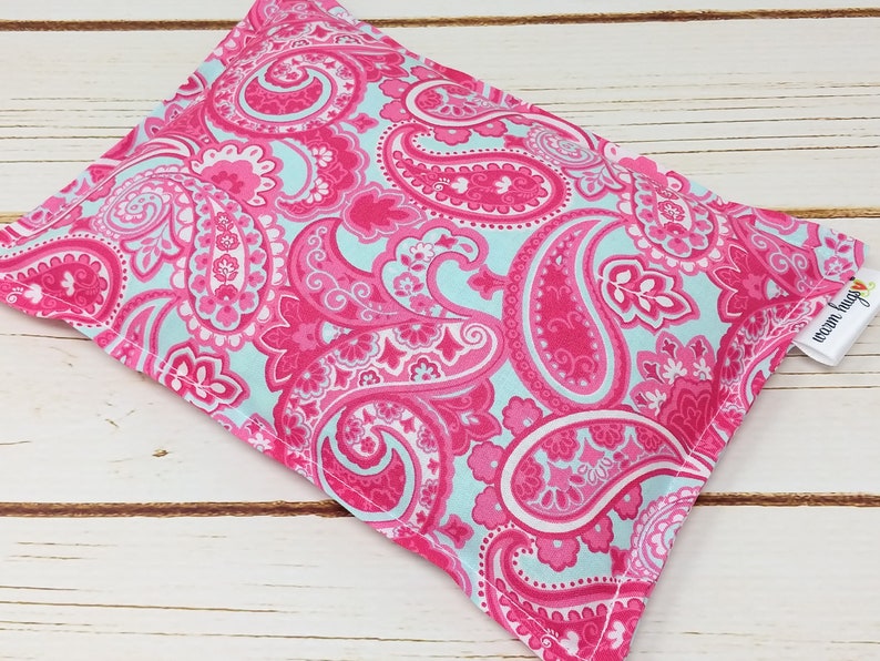 Sending A Hug Microwave Heating Pad Set, Warm Hug Neck Wrap, Massage Spa Relaxation Comfort Gift, Mothers Day, Pink Blue Paisley Bild 5