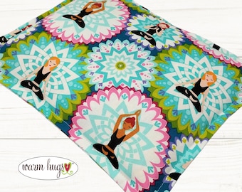 Yoga Fabric Warm Hugs Microwave Heat Pack, Hot Cold Therapy Relaxation Pillow, Dorm Room Gift, Cramp Relief
