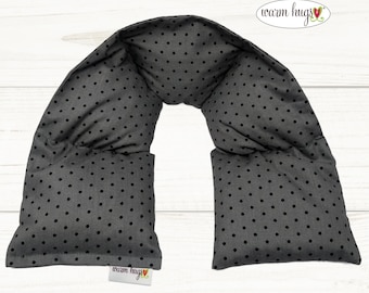 Warm Hugs Neck Heating Wrap 5x24, Microwave Heat Pack, Corn Bags, Hot Cold Therapy, Spa Relaxation, Massage Therapy, Neck Pain, Swiss Dot