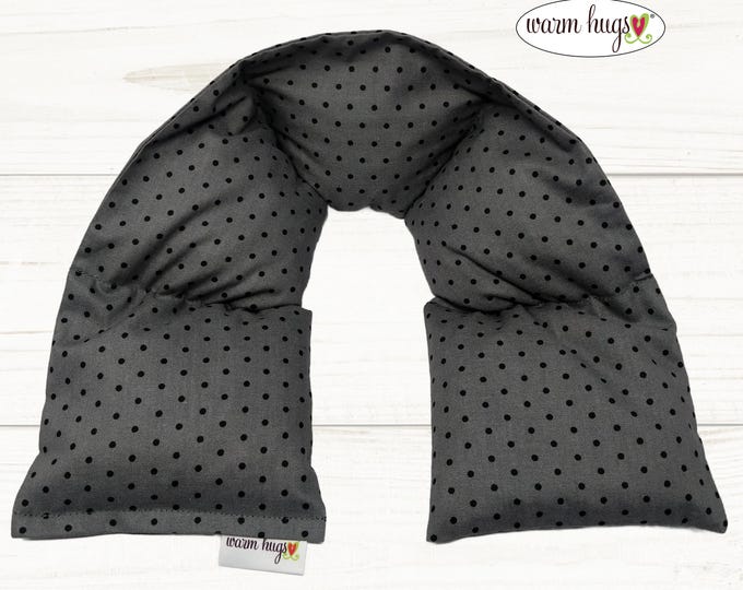 Warm Hugs Neck Heating Wrap 5x24, Microwave Heat Pack, Corn Bags, Hot Cold Therapy, Spa Relaxation, Massage Therapy, Neck Pain, Swiss Dot