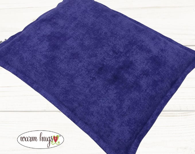 Microwave Corn Heating Pad 9x11 Purple, Warm Hugs Heat Packs for Migraine Headache Sinus Pressure, Muscle Pain Relief, Dorm Room