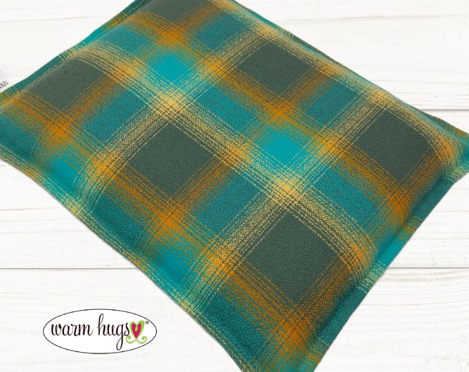 Warm Hugs Flannel Corn Heating Pad 9 x 11, Corn Bags, Microwavable Heat Pack, Massage Pillow, Hot Cold  Physical Therapy, Heated Bags