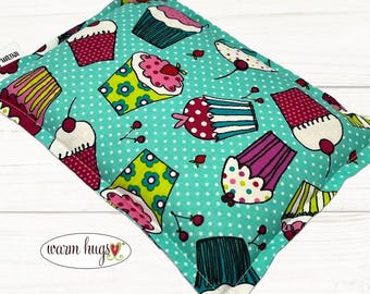 Microwave Heating Pad 7x10, Cupcake Corn Bag, Dorm Room Gift