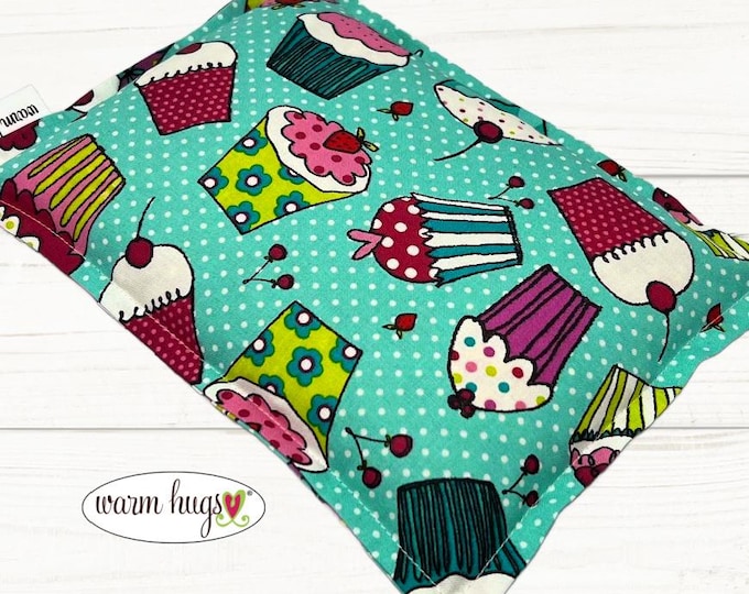 Microwave Heating Pad 7x10, Cupcake Corn Bag, Dorm Room Gift