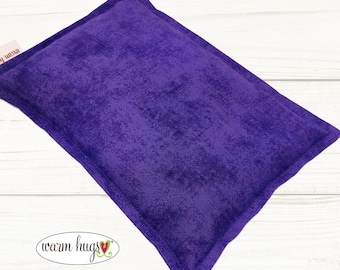 Purple Microwave Corn Heating Pad 7x10, Corn Heat Pack, Migraines, Muscle Aches, Workout Heat Pack, Massage Relaxation Gift, Cramp Relief