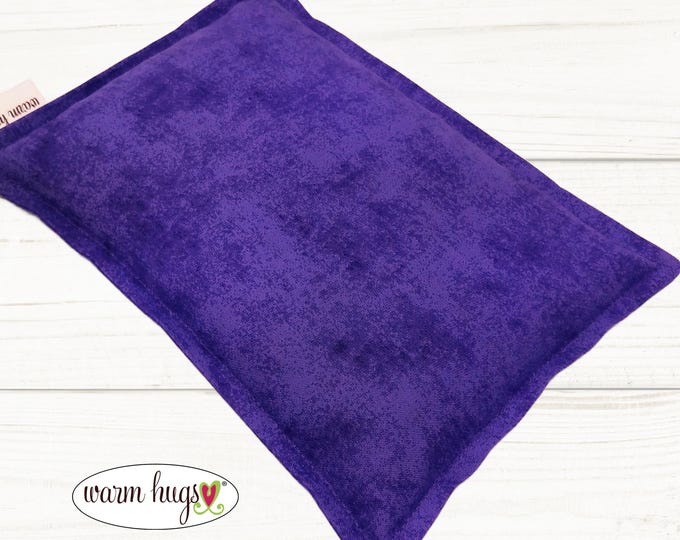 Purple Microwave Corn Heating Pad 7x10, Corn Heat Pack, Migraines, Muscle Aches, Workout Heat Pack, Massage Relaxation Gift, Cramp Relief