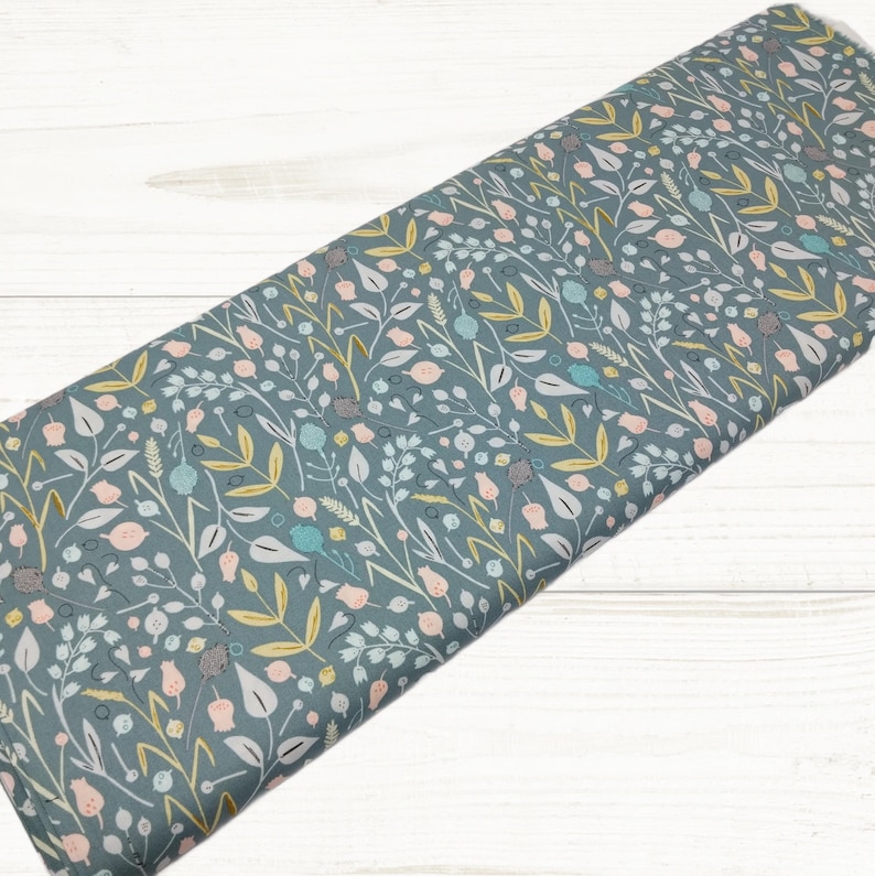 Microwave Heating Pad 9 x 11 Wildflower Green, Warm Hugs Corn Heat Pack, Headache Sinus Pressure, Muscle Pain Relief, Gardener Gift image 2