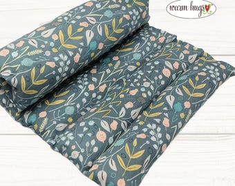 Lumbar Heating Pad 11x18, Microwave Corn Bag, Arthritis Heat Pack, Relaxation Muscle Pain, Heat Massage, Cramps Back Pain, Wildflowers