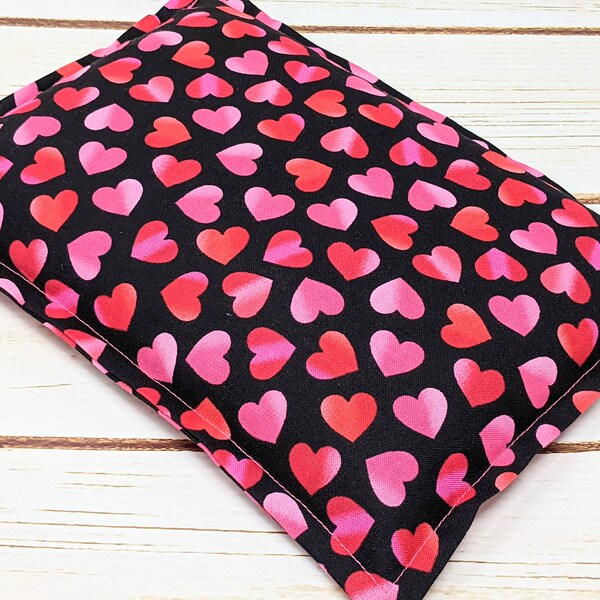 Microwave Corn Heating Pad, Warm Hugs Heat Packs, Corn Bags, Migraine Headache Sinus Pressure, Muscle Pain Relief, Dorm Room, Pink Hearts