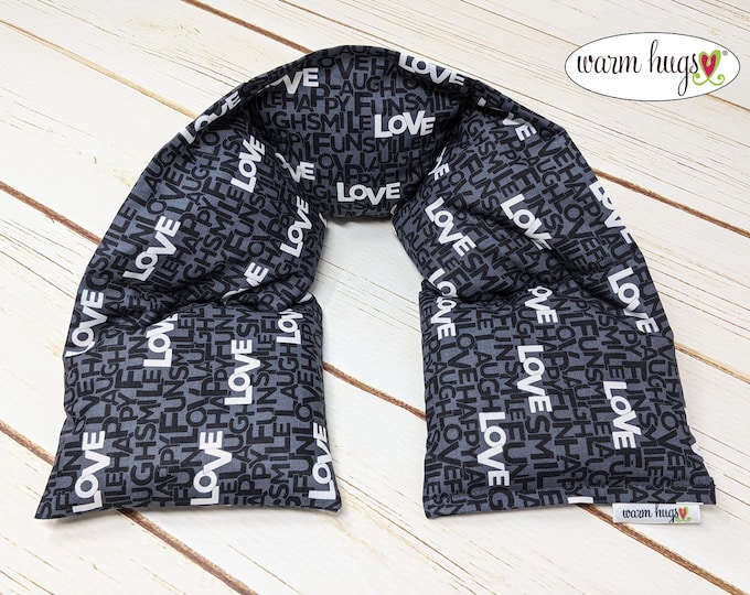 Warm Hugs Neck Heating Pad, Heated Neck Wrap, Microwave Heat Wrap, Corn Bags, Spa Relaxation, Massage Therapy, Neck Pain, Valentines Day