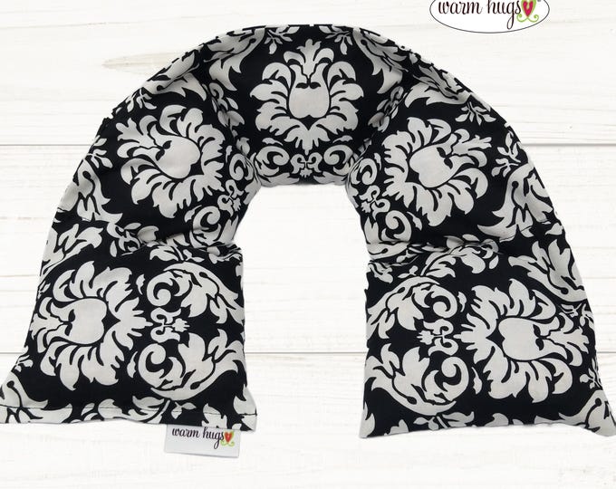 Warm Hugs XL 6x30 Heated Neck Wrap, Microwave Corn Bags, Grief Sympathy Gift, Hot Cold Massage Therapy, Neck Warmer