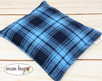 Plaid Flannel Microwave Corn Heating Pad 9x11, Comfort Heat Pack, Corn Bag, Hot Cold Sport Therapy, Relaxation Gift, Muscle Aches, Dorm Room