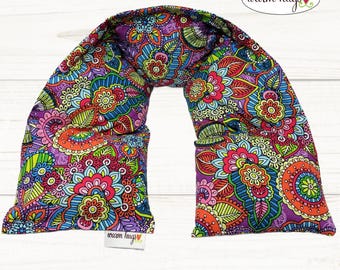 Warm Hugs Neck Heating Pad, Heated Neck Wrap, Microwave Heat Wrap, Corn Bags, Hot Cold Therapy, Spa Relaxation Massage Therapy
