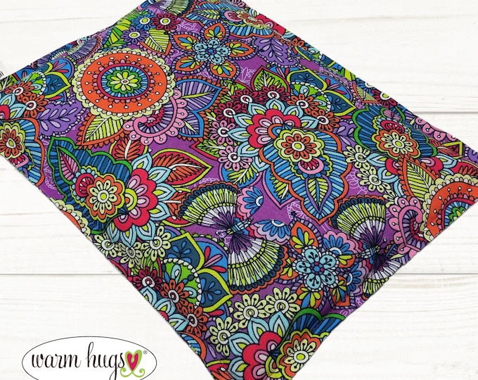 Microwave Corn Heating Pad 9x11, Heat Pack for Headache Sinus Pressure, Muscle Pain Relief