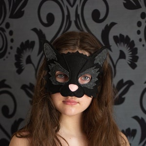 Midnight the Black Cat Maske und Schweifkostüm