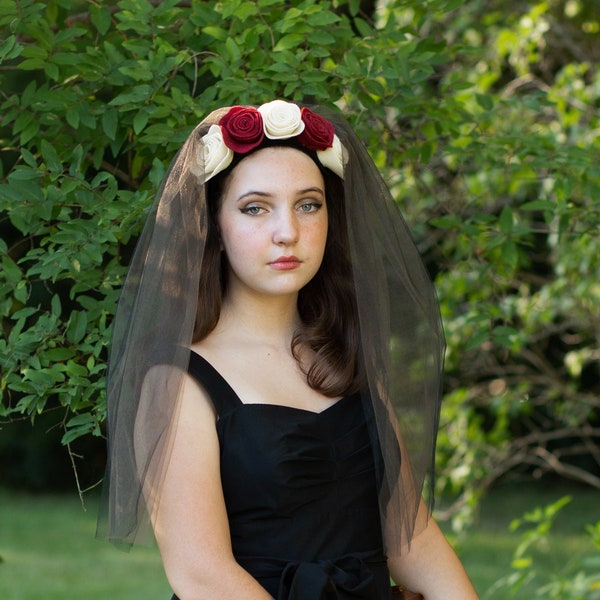 traditional day of the dead headpiece