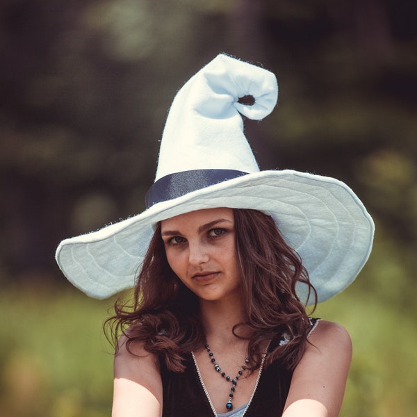 White Adult Witch Hat - Etsy