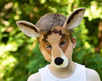 Joey the Kangaroo Felt Mask for Costume