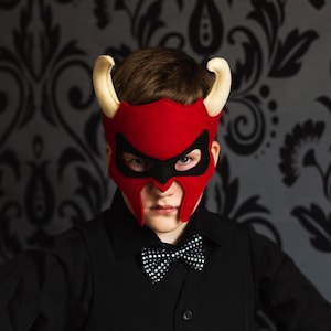Devil or Demon Mask Felt Mask for Halloween Costume