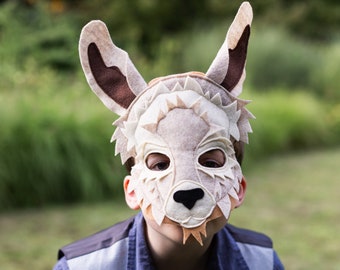 Tina the Llama  Felt Mask and Tail Costume