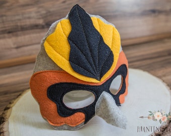Saffron The Goldfinch Felt Mask
