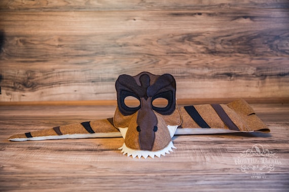 Terence the T-Rex Felt Mask and Tail Costume, Pretend Play