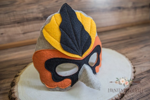 Saffron The Goldfinch Felt Mask