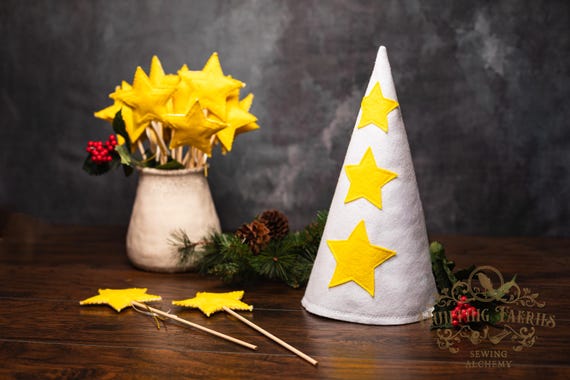 St. Lucia Star Boy Cone Hat and Wand