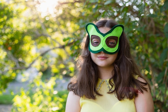 Avocado Felt Mask for Tween Costume