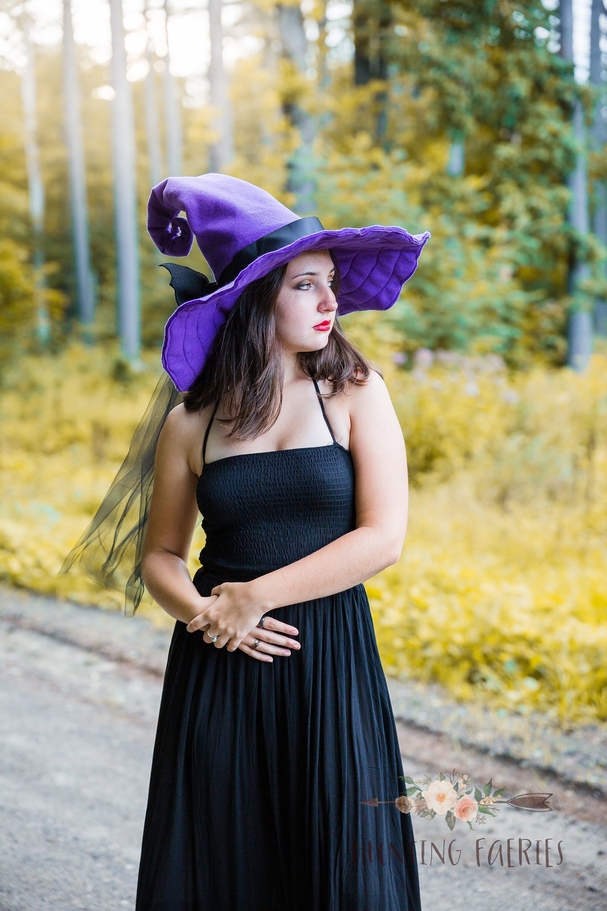 Purple witch hat outlet