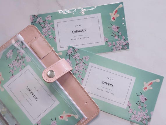 44 Sakura Cover Pages for A6 Budget Envelopes - Digital Download