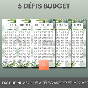 5 klassische „Plant Elegance“-Budget-Herausforderungen für A6-Budget-Umschläge – Digitaler Download