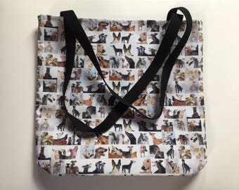 Collage GREYHOUNDS Medium Tote Bag