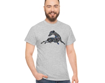 Greyhound Silhouette Unisex T-shirt #1