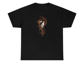 Greyhound Tribal Tattoo Unisex T-shirt #1 Black